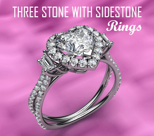 three stone with sidestone